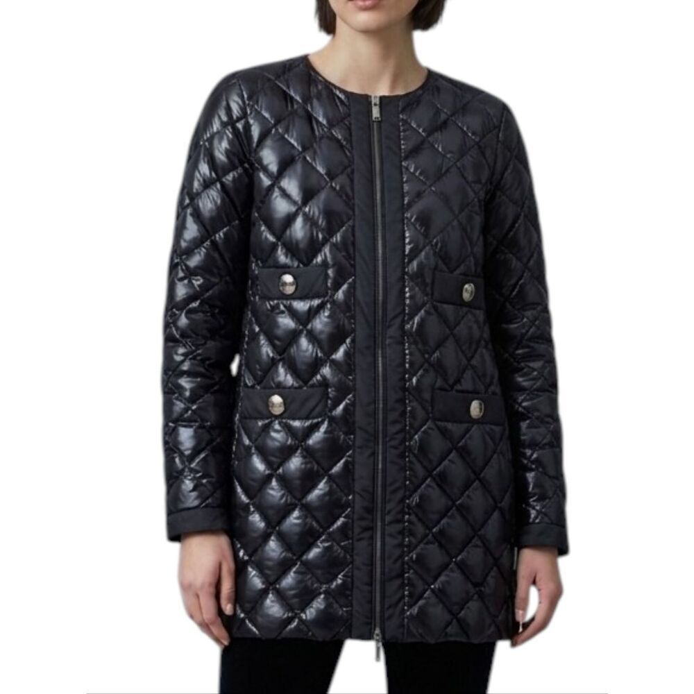 Moncler Baiel Giubbotto Diamond Quilted Down Puffer Jacket – Black Size XS